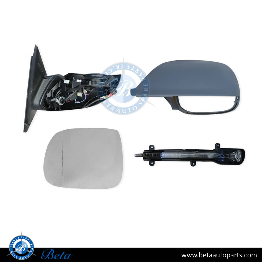 Left Side Side Mirror for Audi Q5 2009-2017 models, Part Number 8R1857409L01C Left Side Side Mirror for Audi Q5 2009-2017 models, Part Number 8R1857409L01C